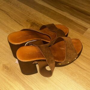 Brown Platform Sandals